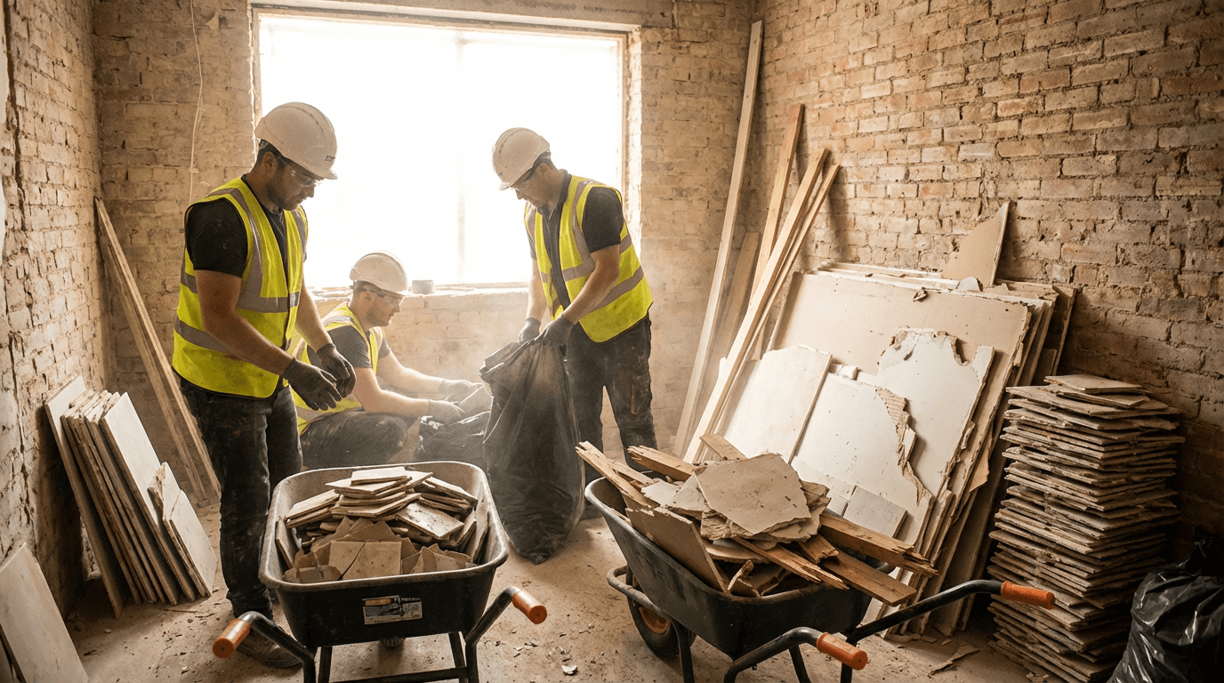 Nedrivning og afmontering i Måløv