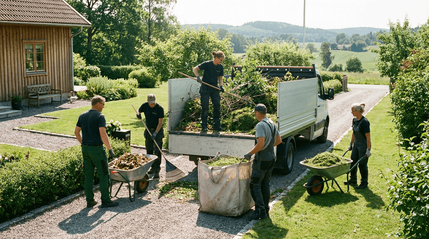 Afhentning af haveaffald i Nykøbing Sjælland
